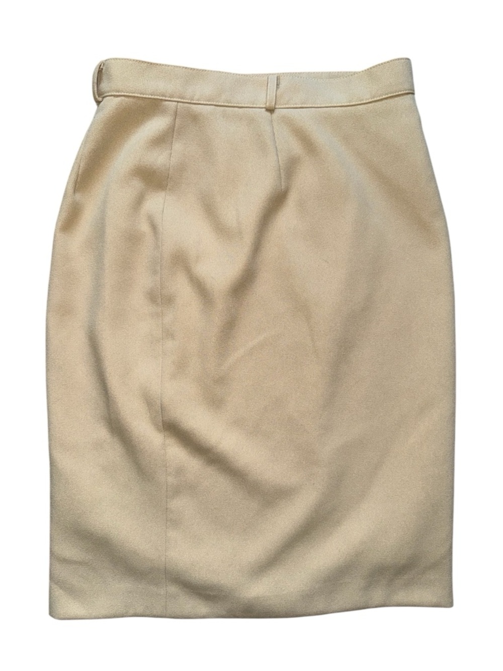 Vintage Made In 90s Classic Cream Pencil Skirt